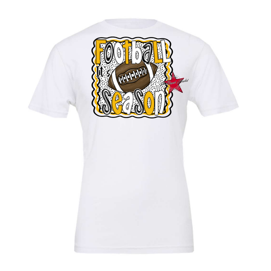 It's Football Season Dot Design-Yellow