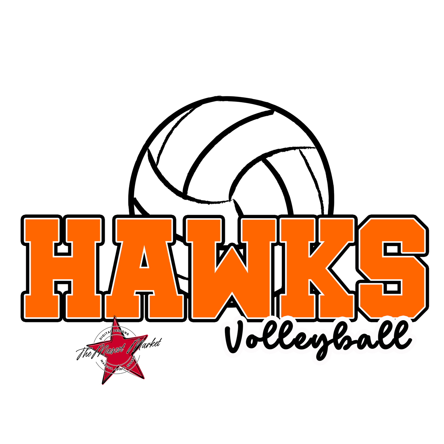 Hawks Varsity Volleyball-Orange