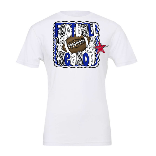 It's Football Season Dot Design-Blue