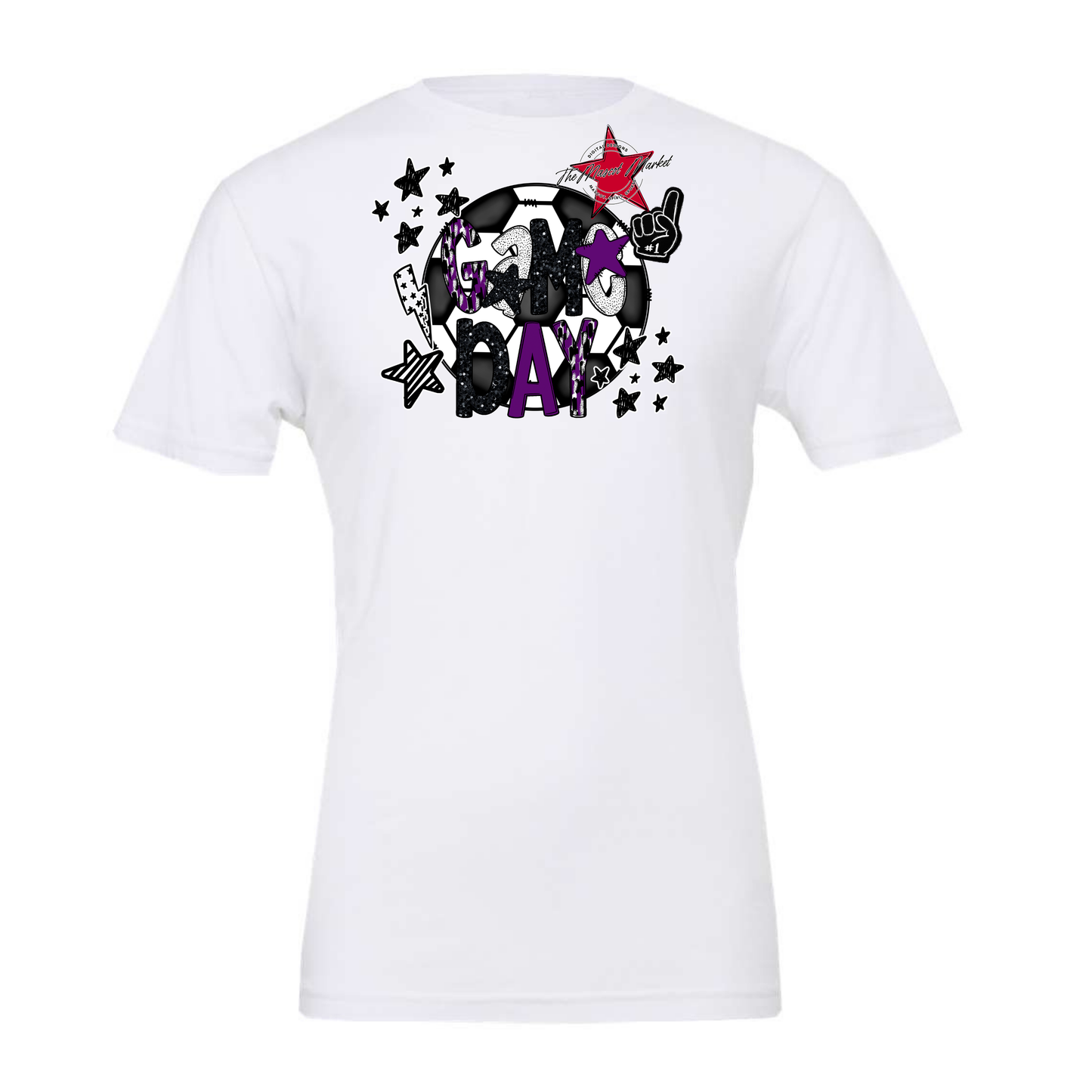 Game Day Scrape Soccer Design-Purple