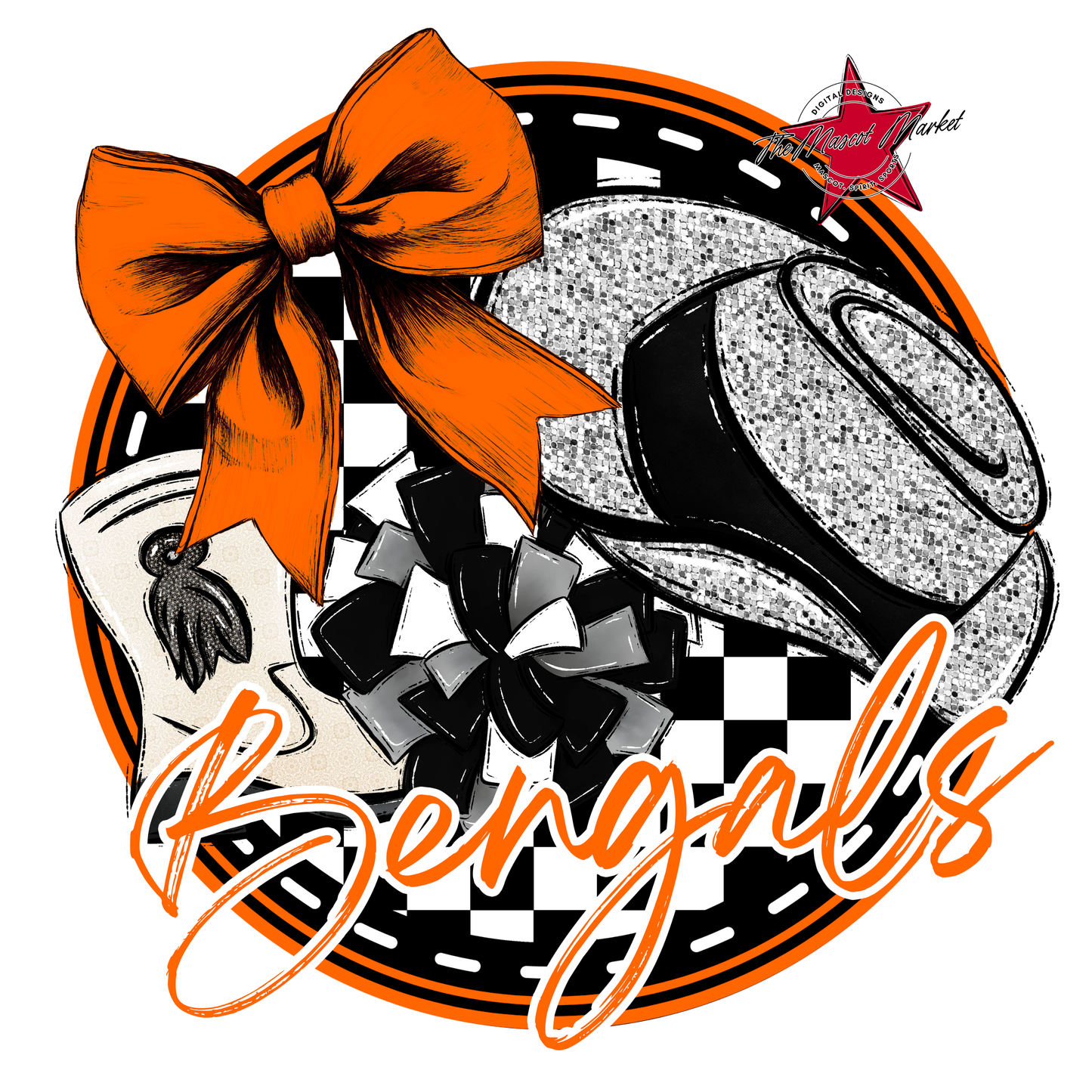 Bengals Circle Drillteam Design-Orange