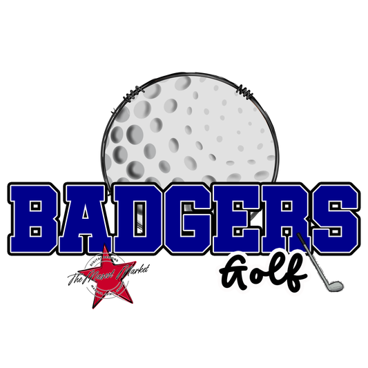 Badgers Varsity Golf Design-Blue