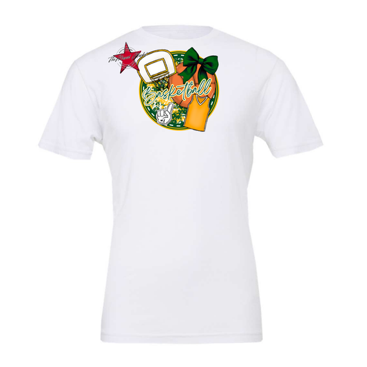 Circle Basketball Design-Green-Yellow