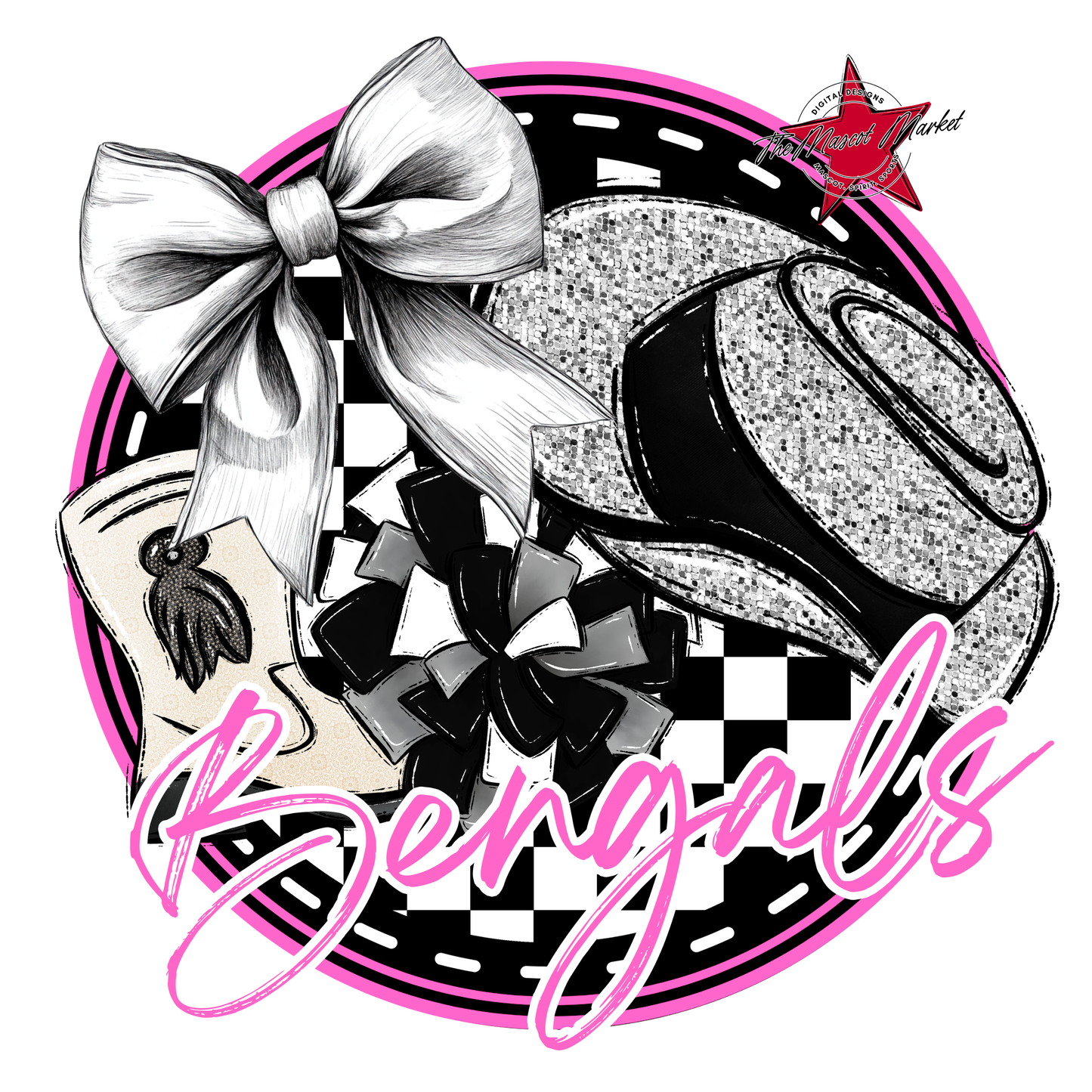 Bengals Circle Drillteam Design-Baby Pink