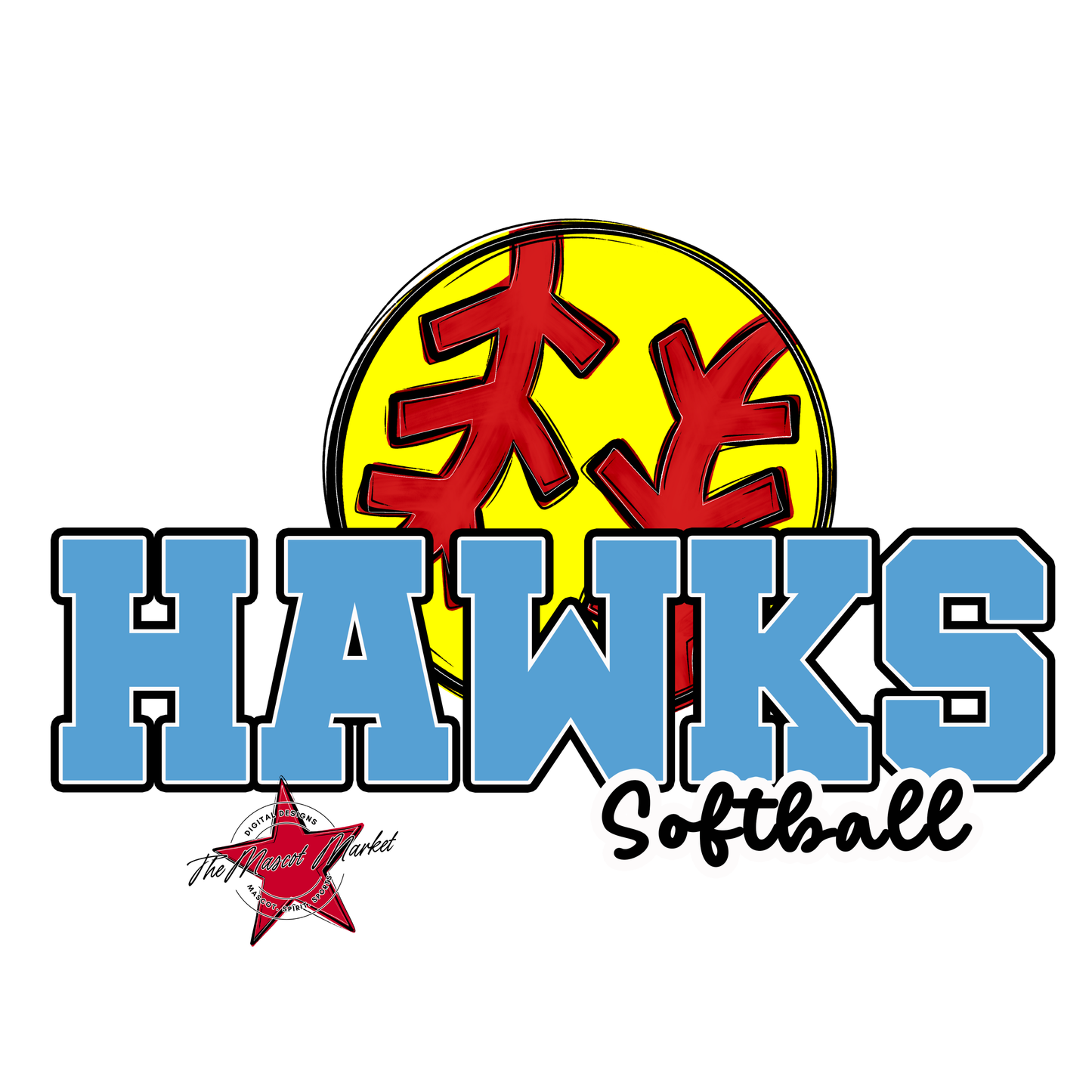 Hawks Varsity Softball-Carolina Blue