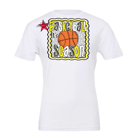 It's Basketball Season Design-Bright Yellow
