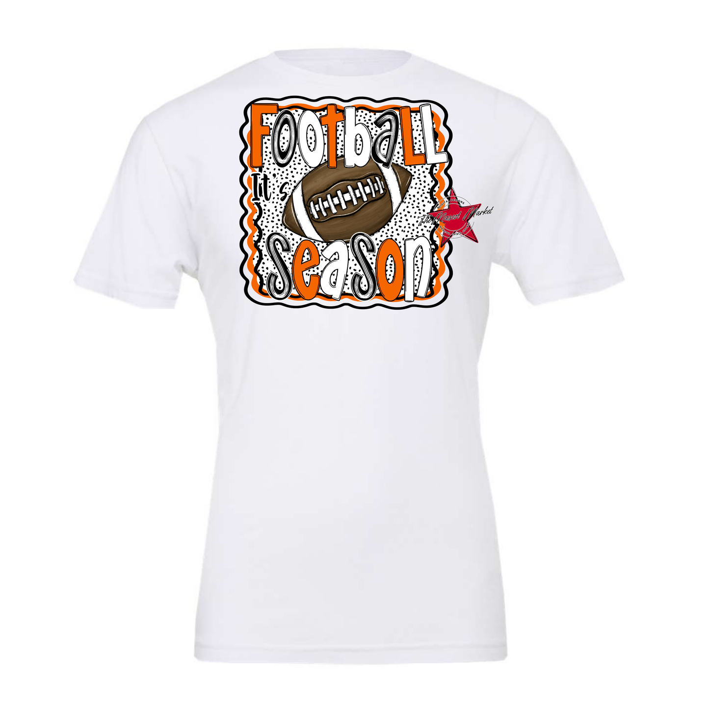 It's Football Season Dot Design-Orange