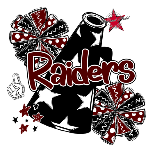 Raiders Alpha Megaphone Cheer-Maroon