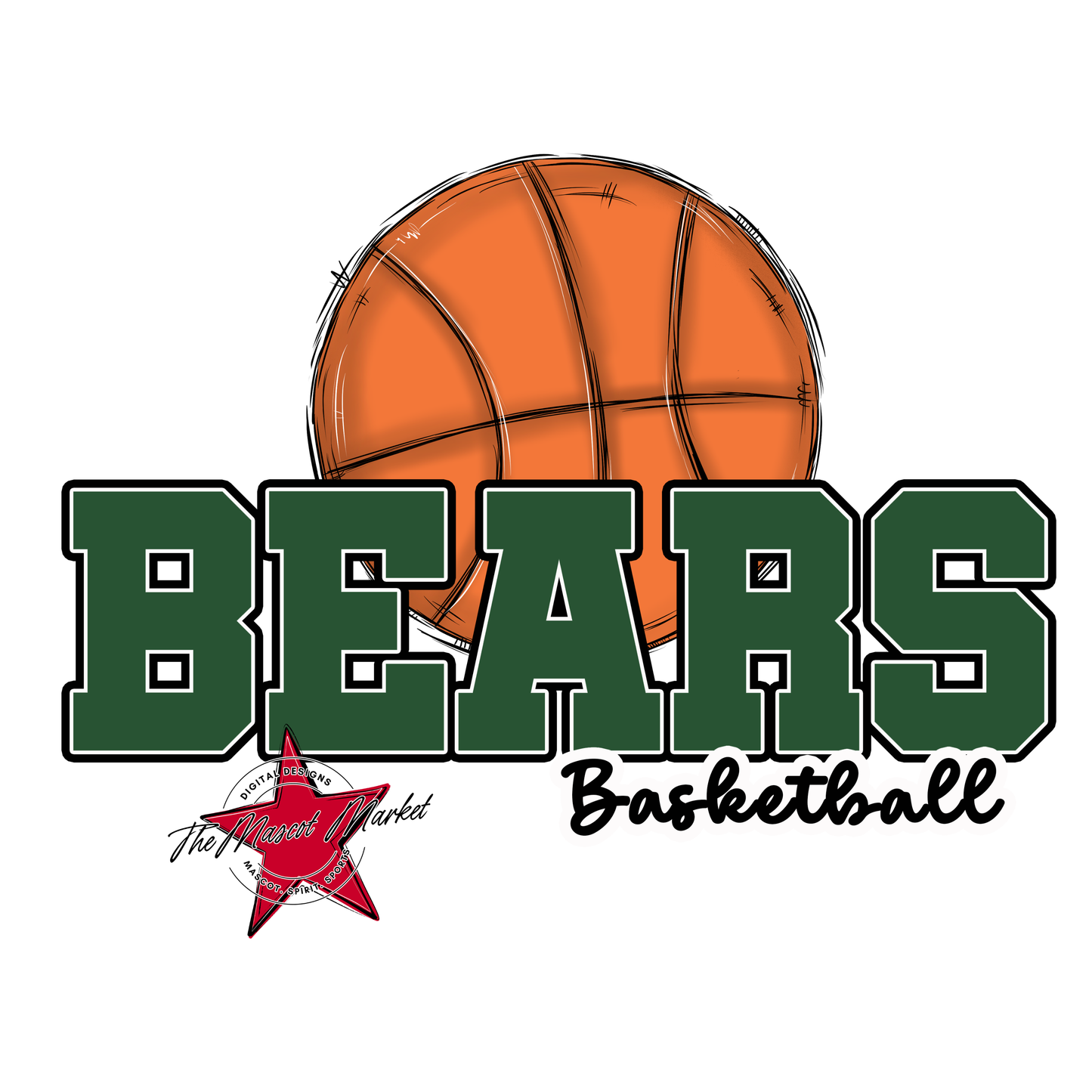 Bears Varsity Basketball Design-Green
