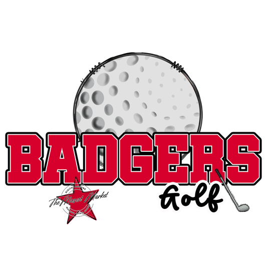 Badgers Varsity Golf Design-Red