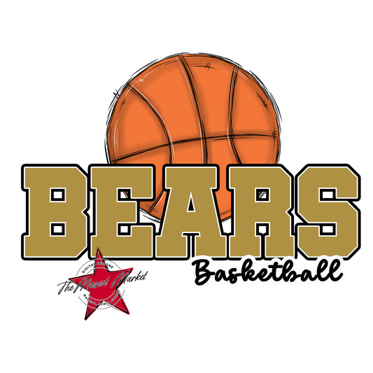 Bears Varsity Basketball Design-Gold