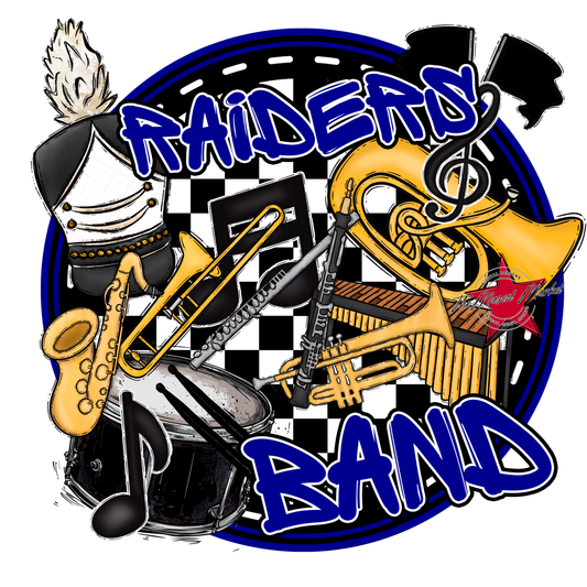 Raiders Circle Band Design-Blue