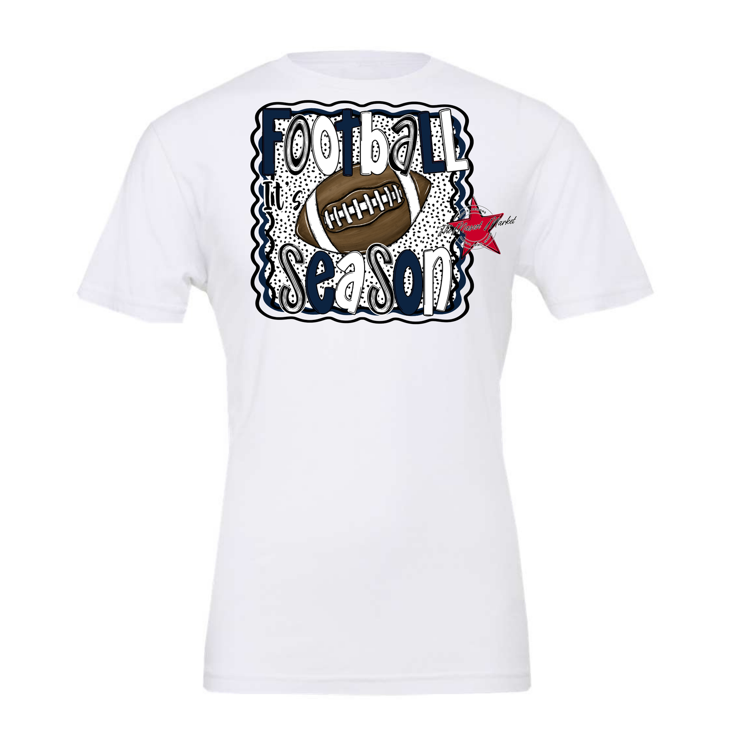It's Football Season Dot Design-Navy