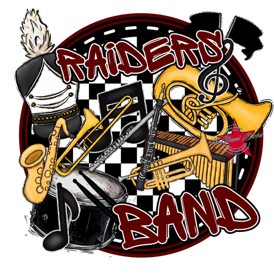 Raiders Circle Band Design-Maroon