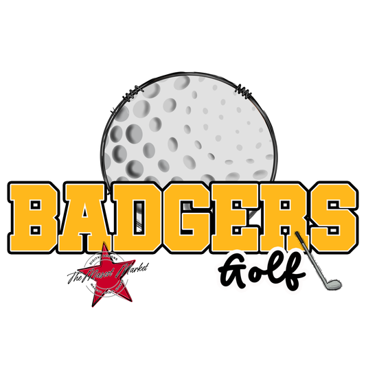Badgers Varsity Golf Design-Yellow