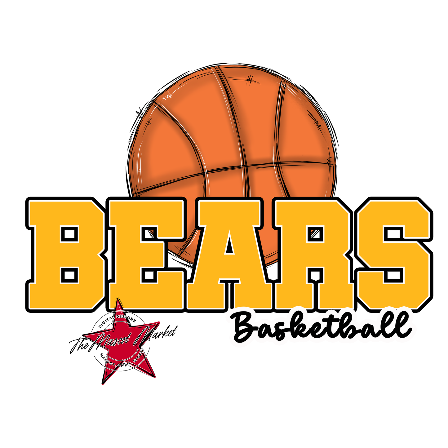Bears Varsity Basketball Design-Yellow