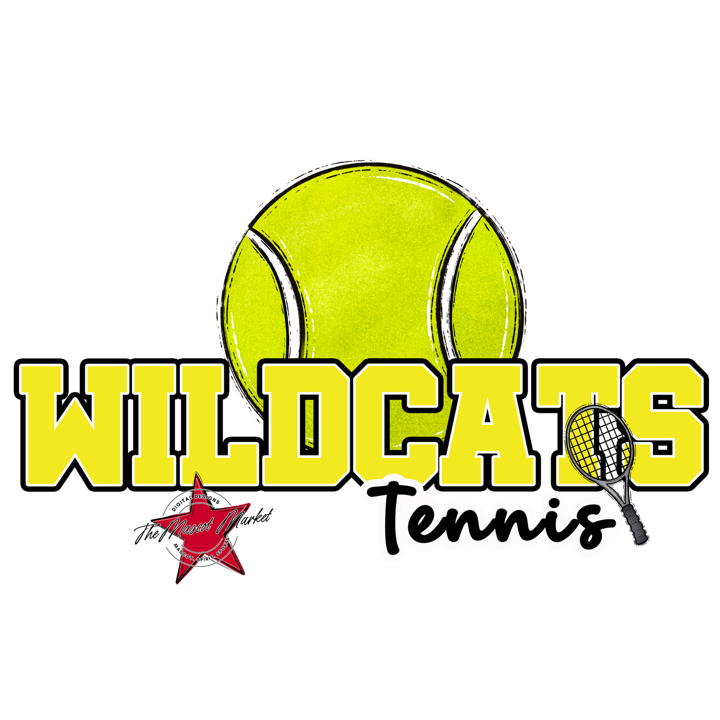 Wildcats Varsity Tennis-Bright Yellow