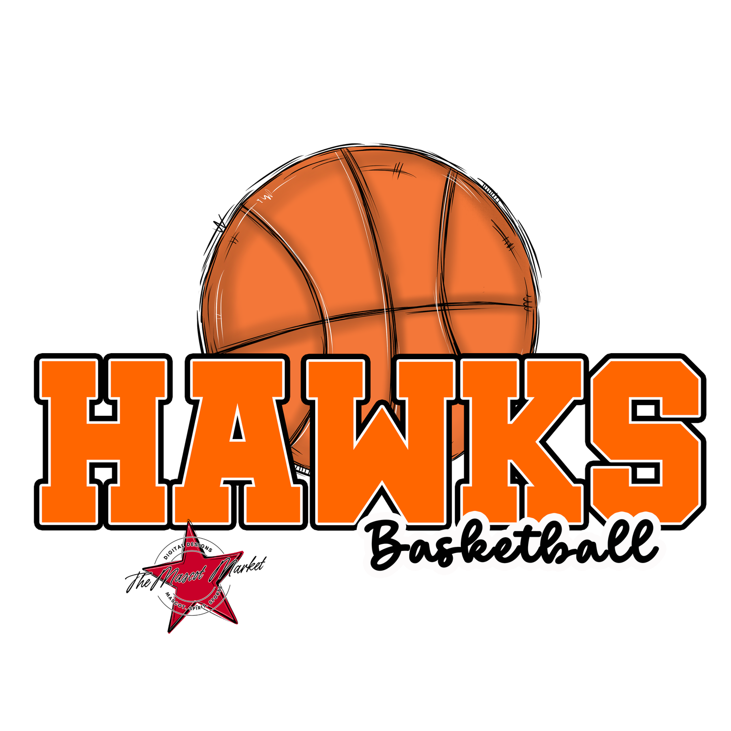 Hawks Varsity Basketball-Orange