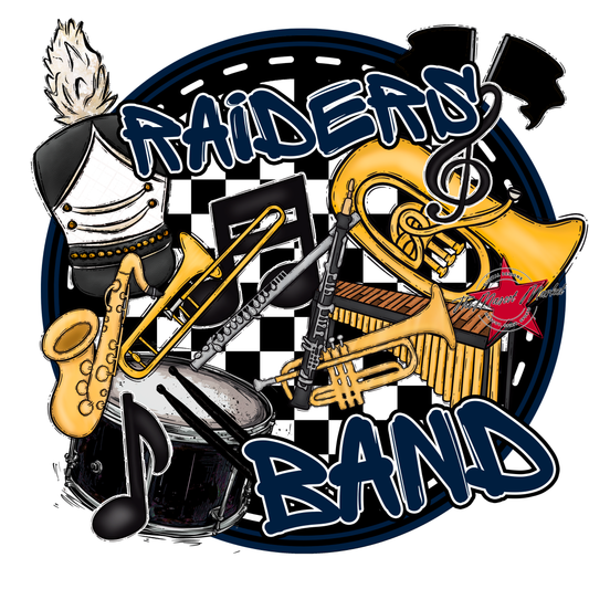 Raiders Circle Band Design-Navy