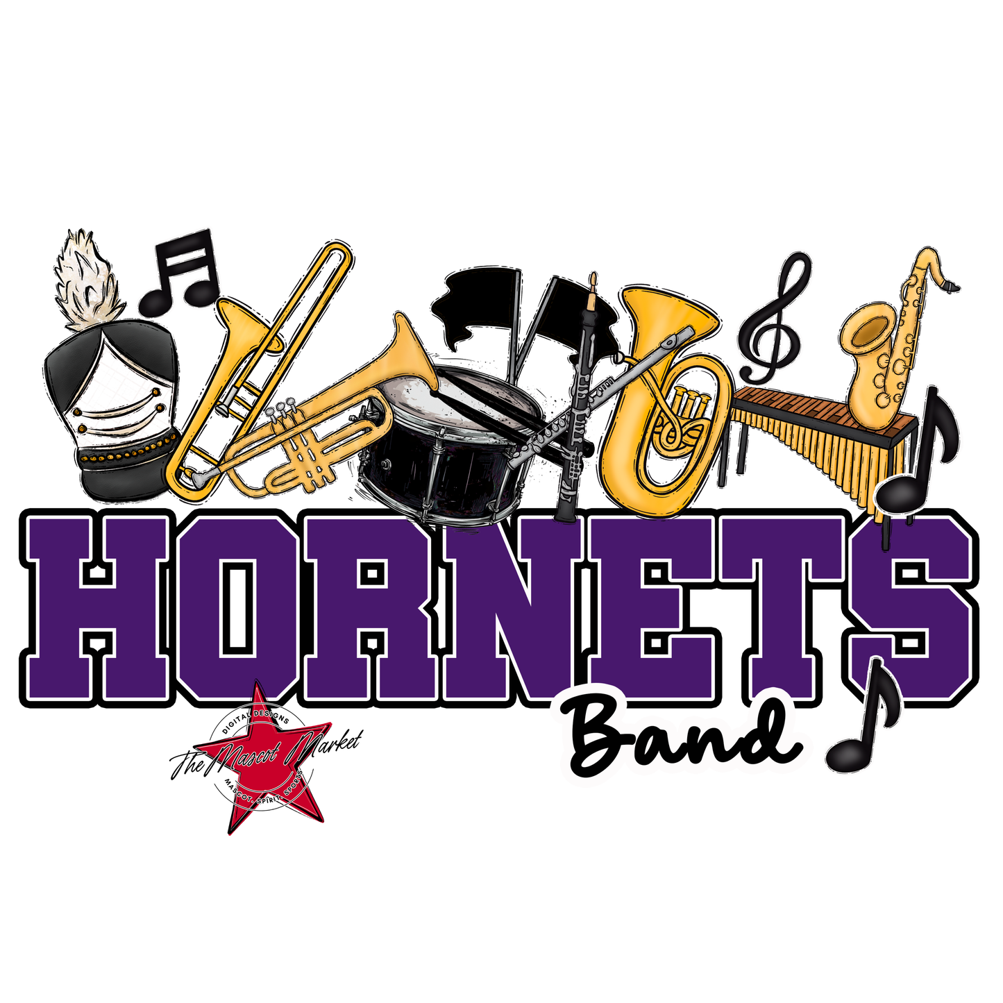 Hornets Varsity Band-Purple