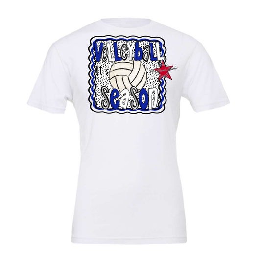 It's Volleyball Season Design-Royal Blue
