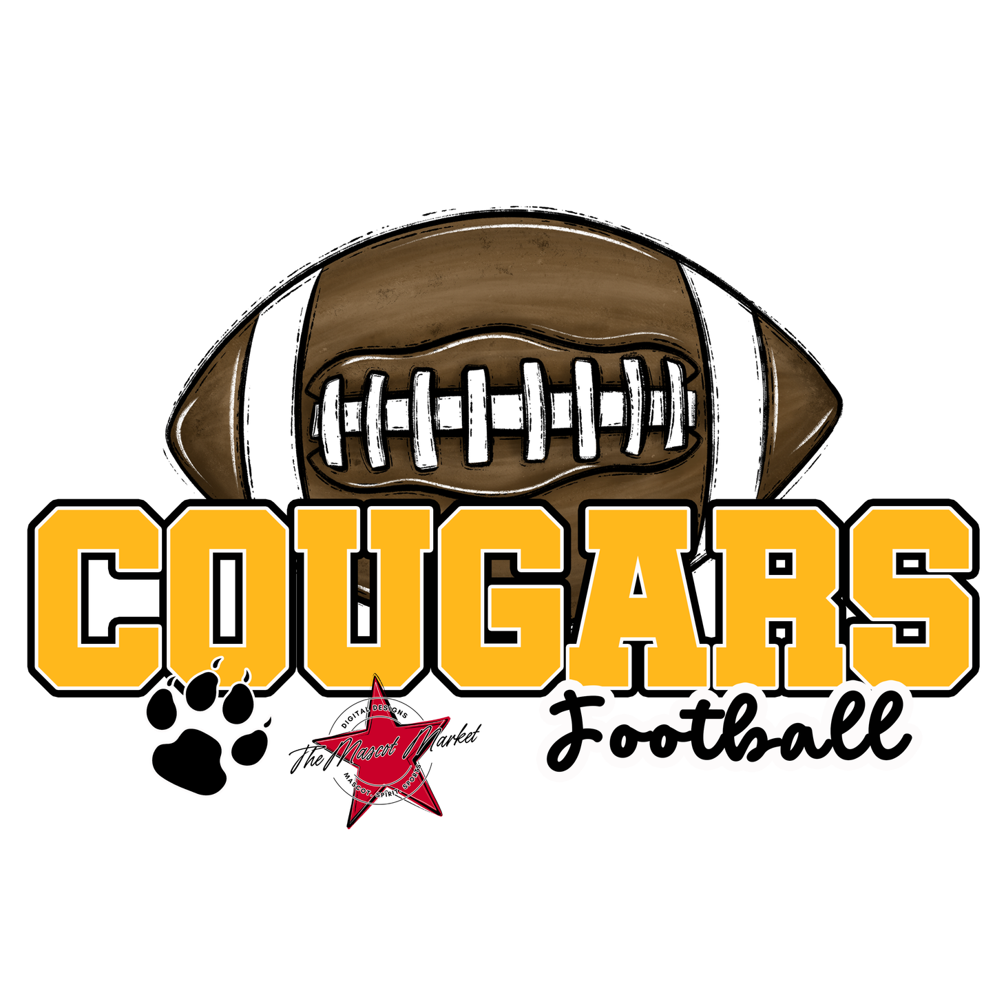 Cougars Varsity Football-Yellow