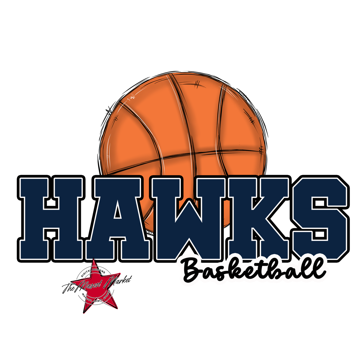 Hawks Varsity Basketball-Navy