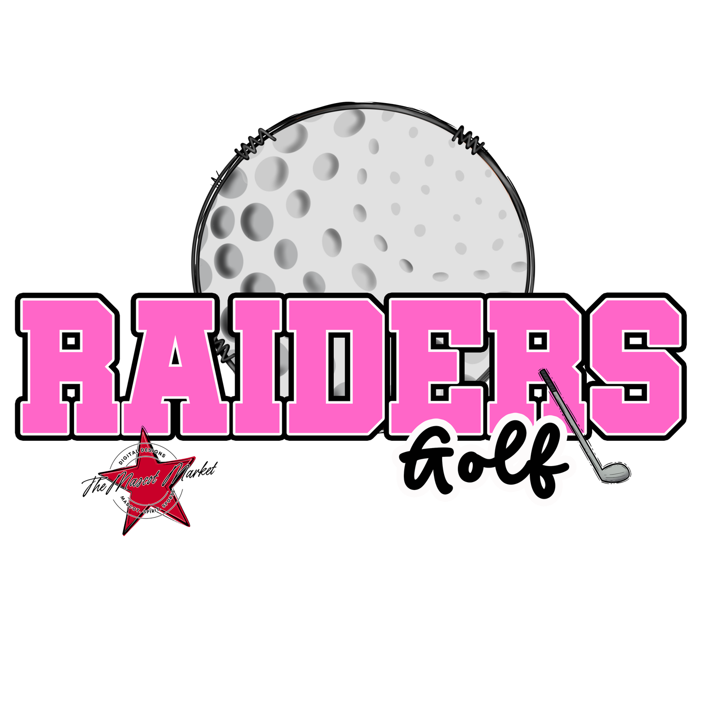 Raiders Varsity Golf-Baby Pink