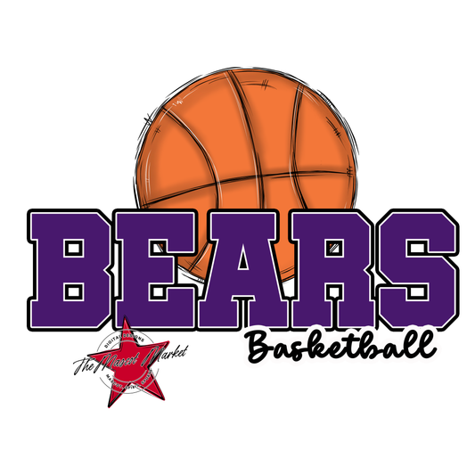Bears Varsity Basketball Design-Purple