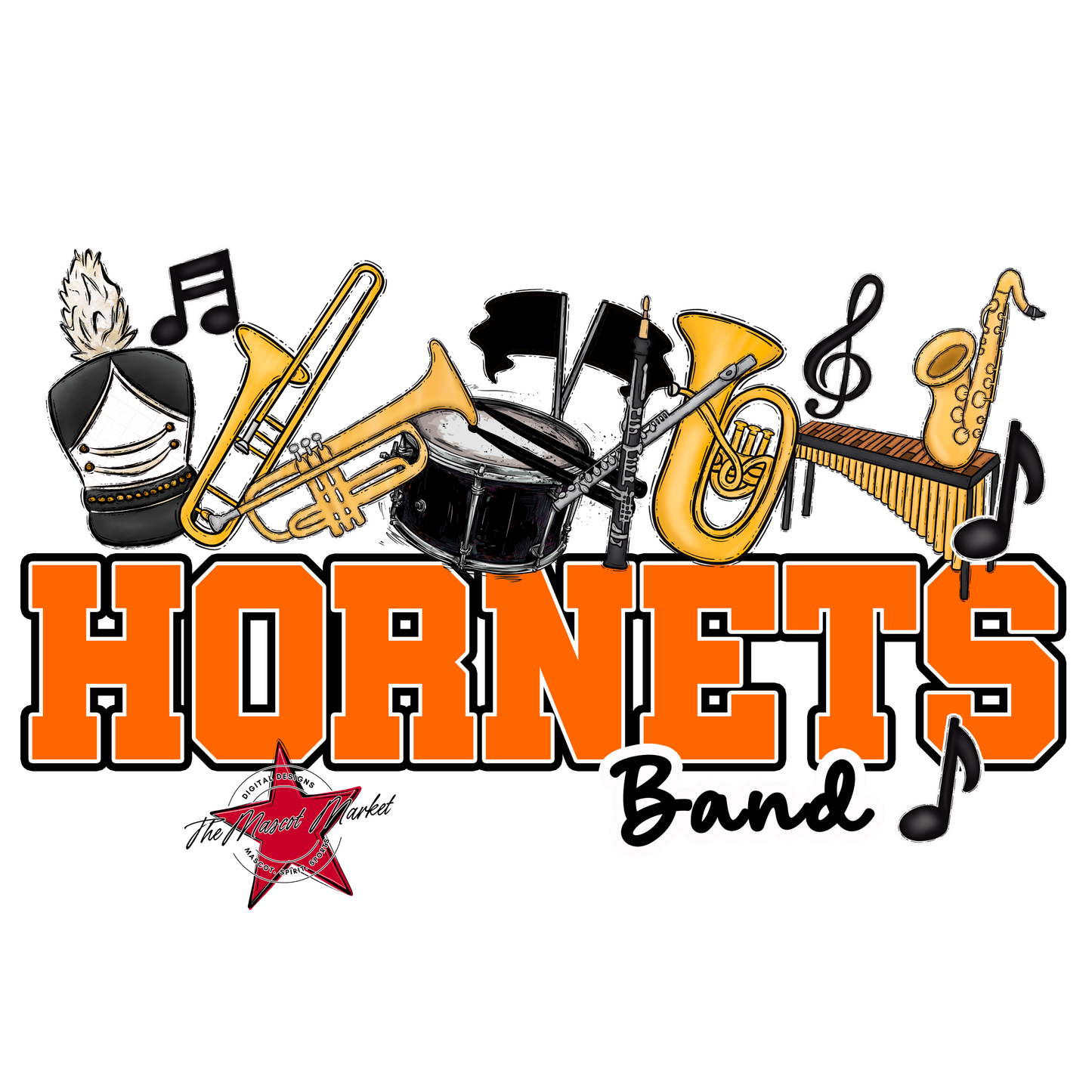 Hornets Varsity Band-Orange
