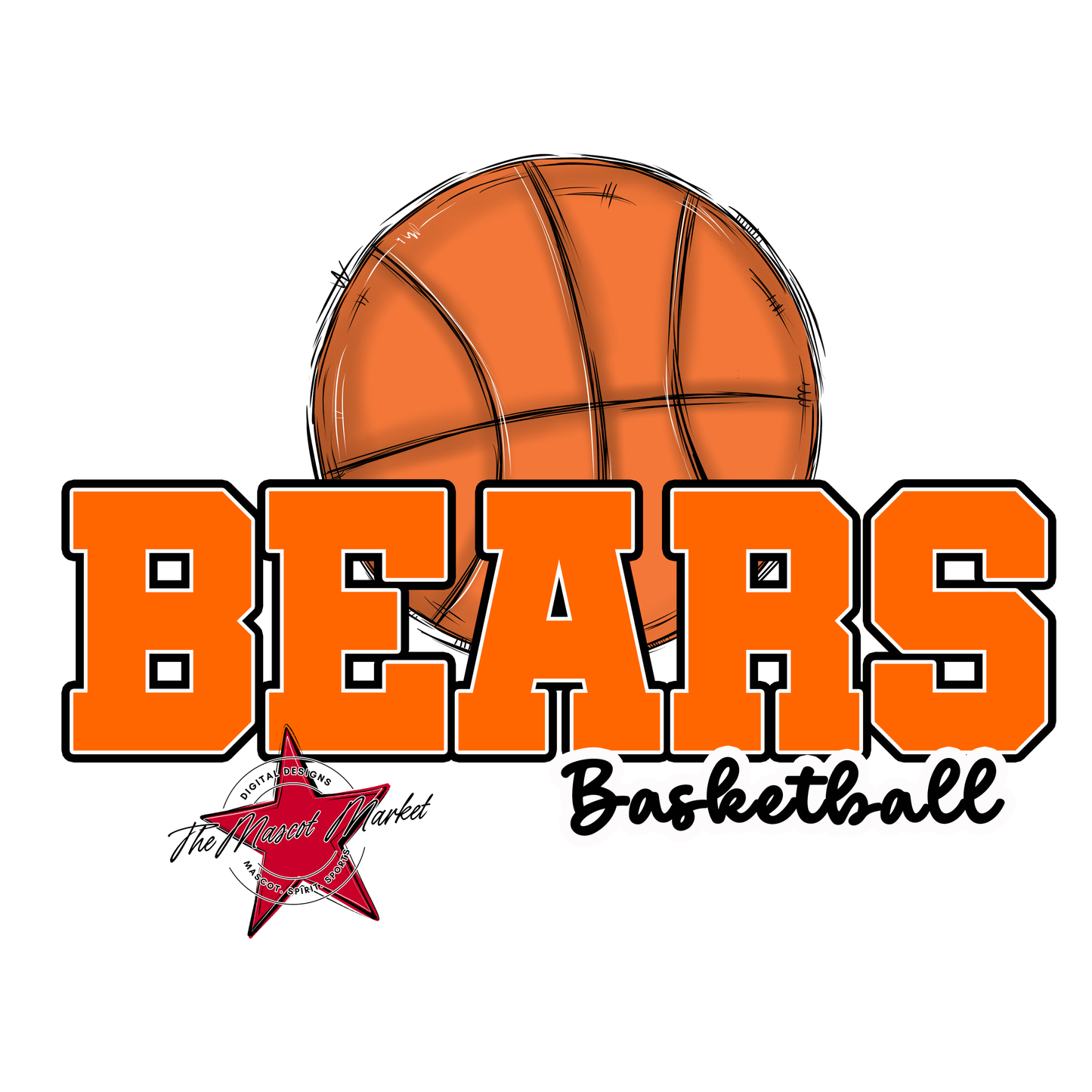 Bears Varsity Basketball Design-Orange