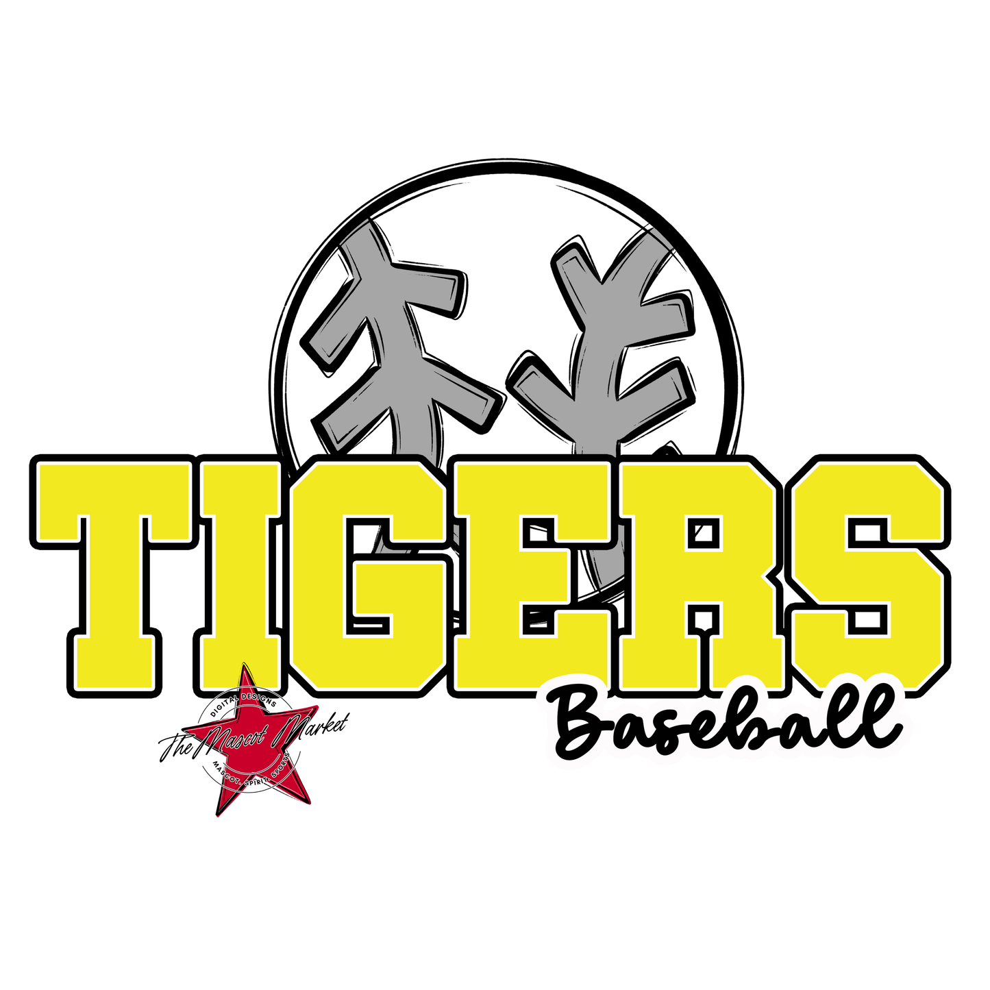 Tigers Varsity Baseball-Bright Yellow