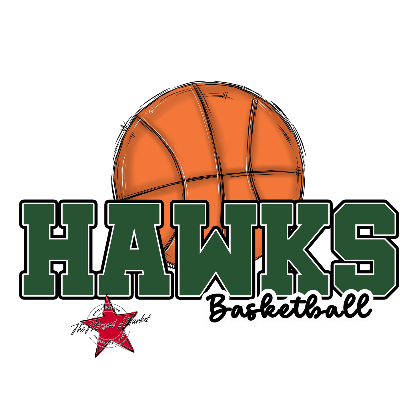 Hawks Varsity Basketball-Green