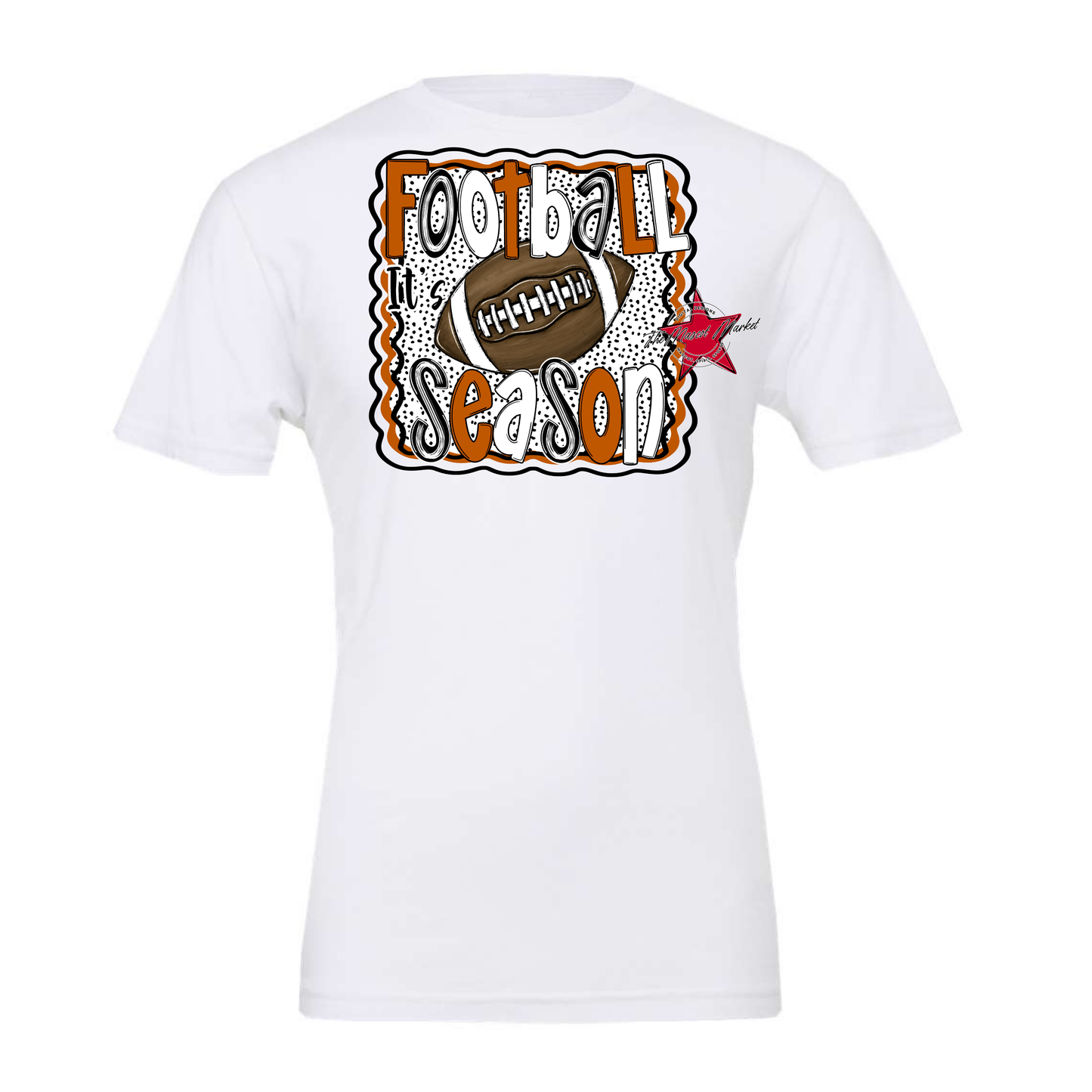 It's Football Season Dot Design-Burnt Orange