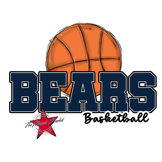 Bears Varsity Basketball Design-Navy