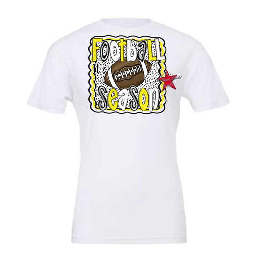 It's Football Season Dot Design-Bright Yellow