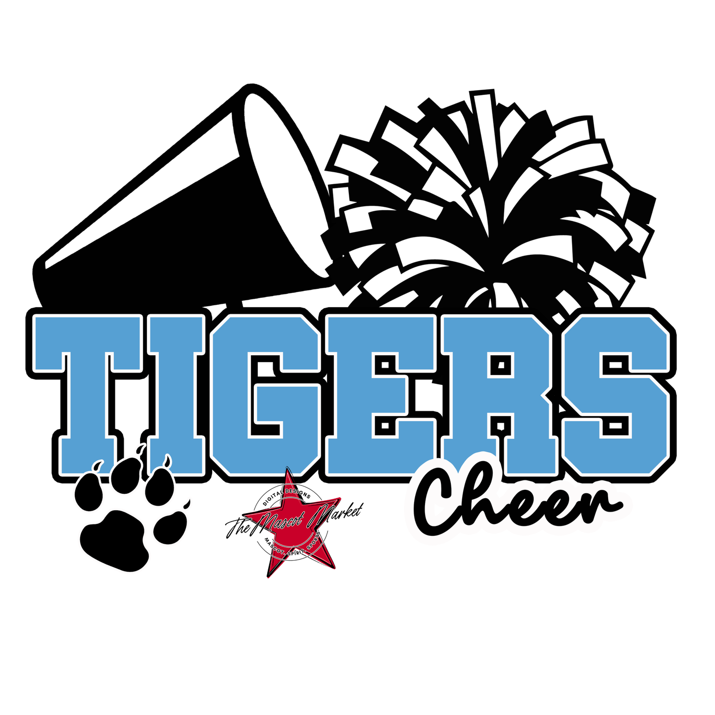 Tigers Varsity Cheer-Carolina Blue