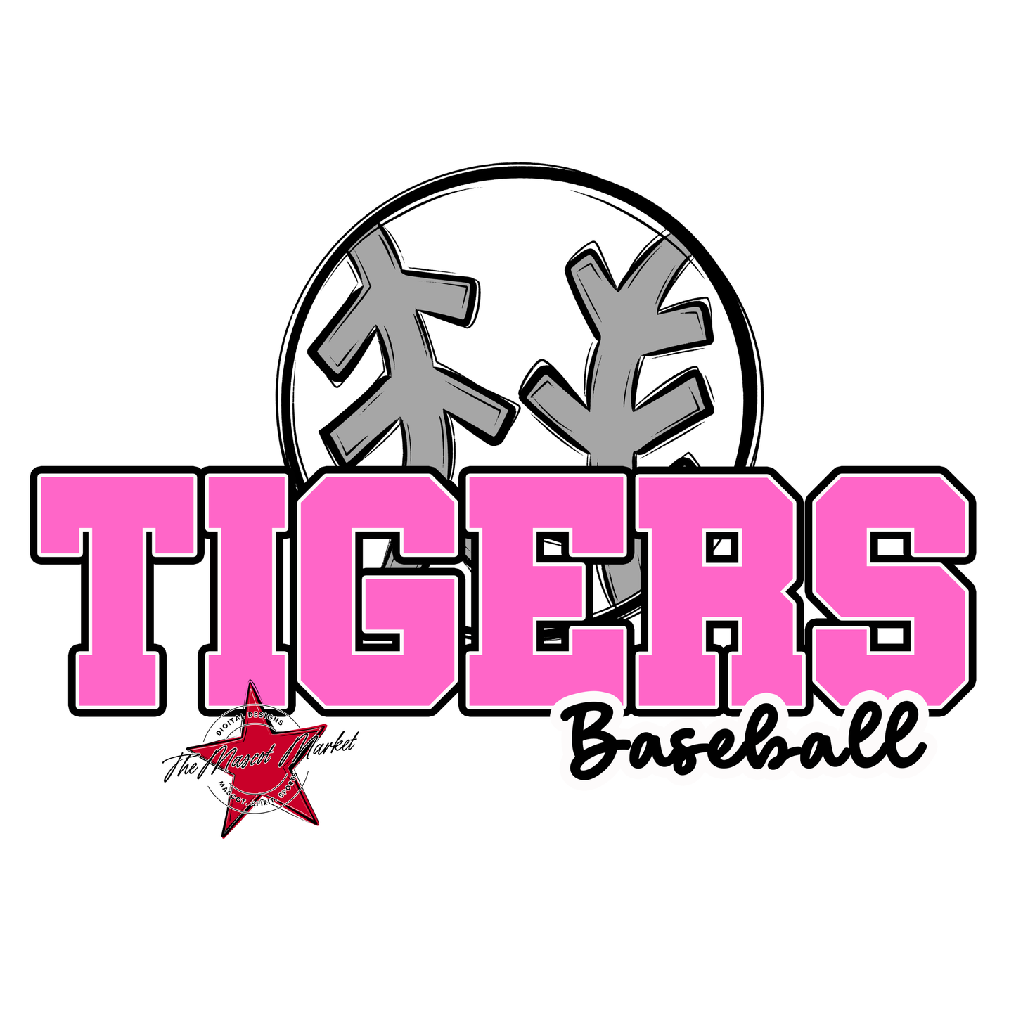 Tigers Varsity Baseball-Baby Pink