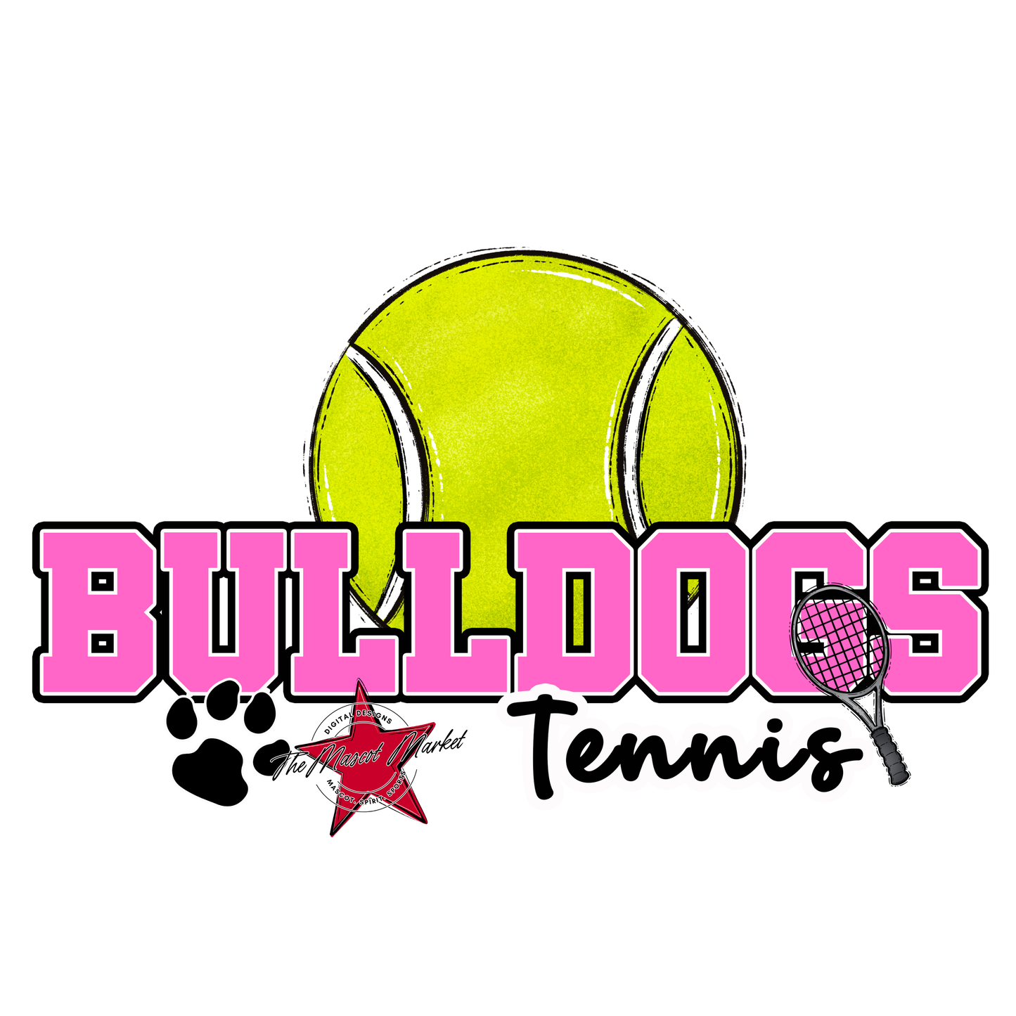 Bulldogs Varsity Tennis-Baby Pink