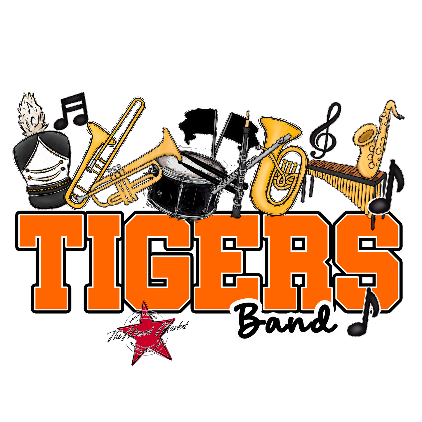 Tigers Varsity Band-Orange