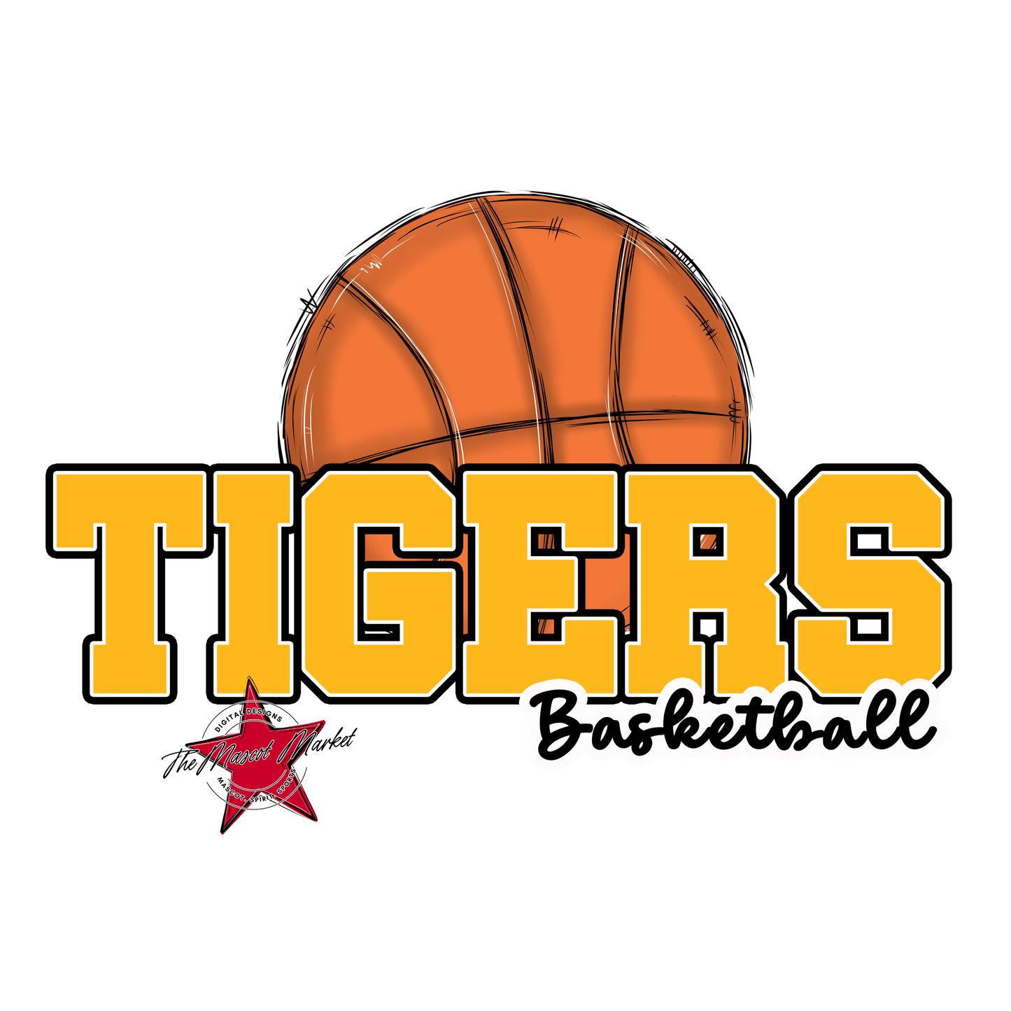 Tigers Varsity Basketball-Yellow