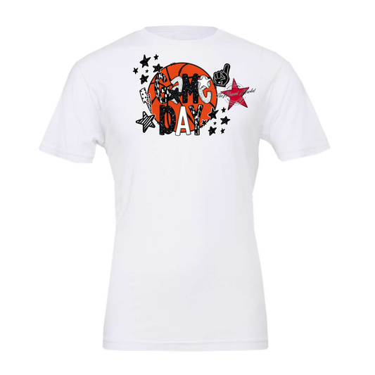 Basketball Game Day Scrape-Black & White