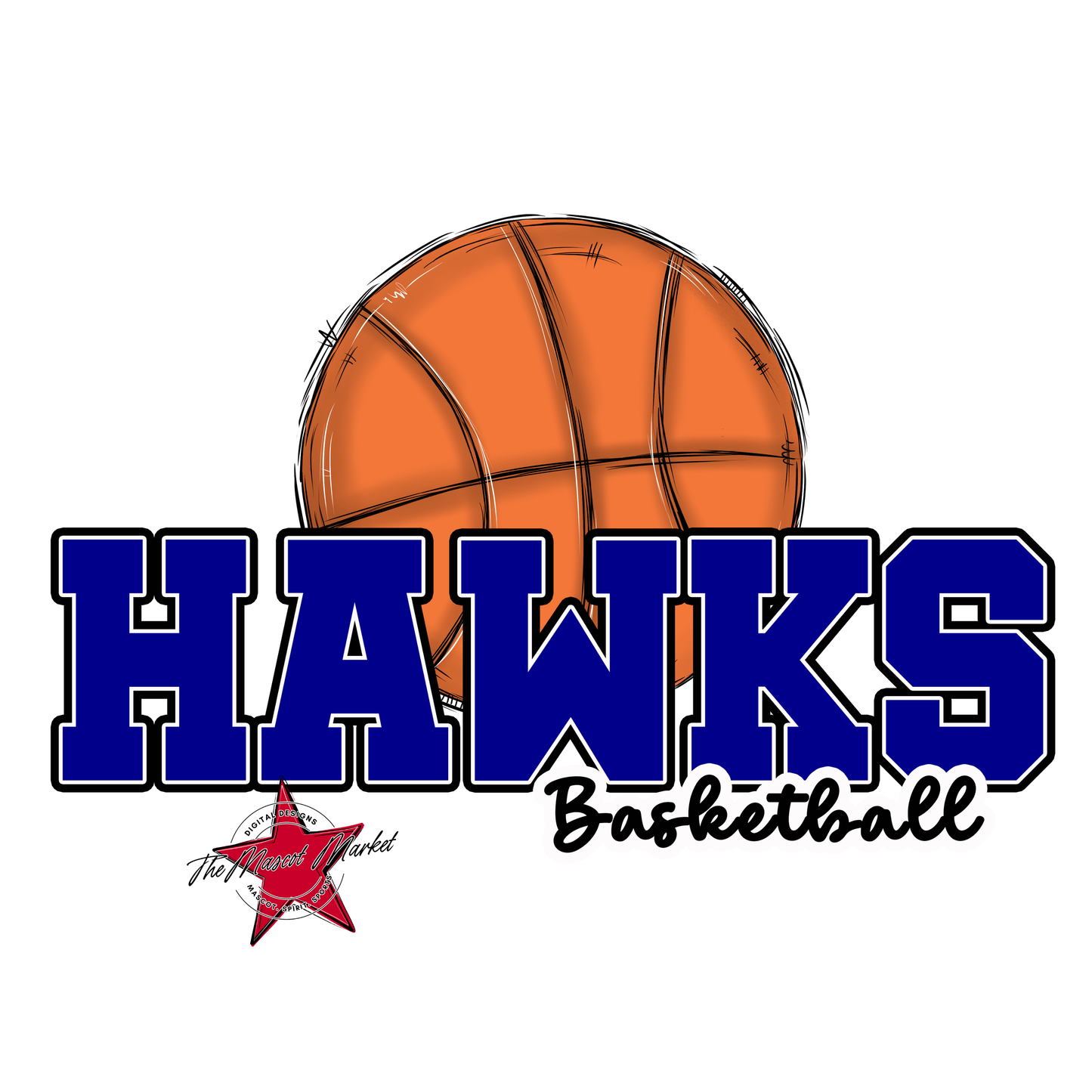 Hawks Varsity Basketball-Blue