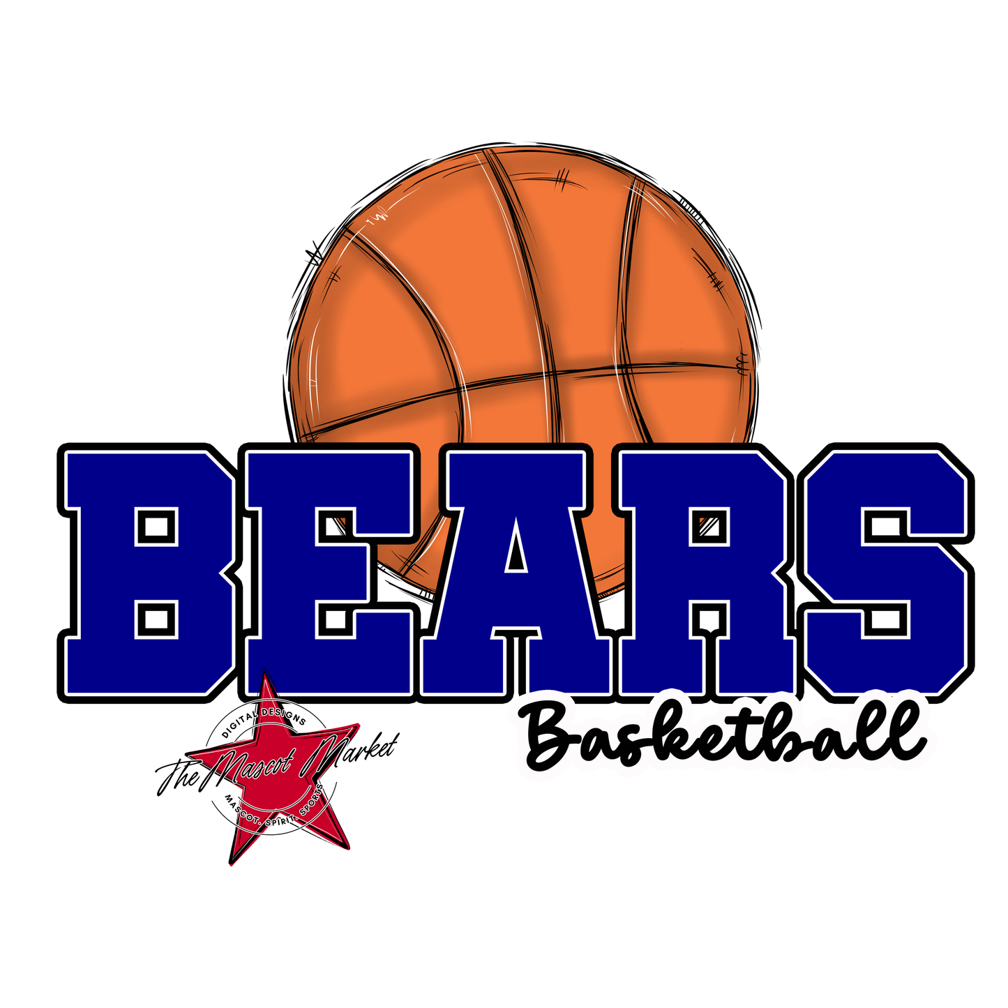 Bears Varsity Basketball Design-Blue