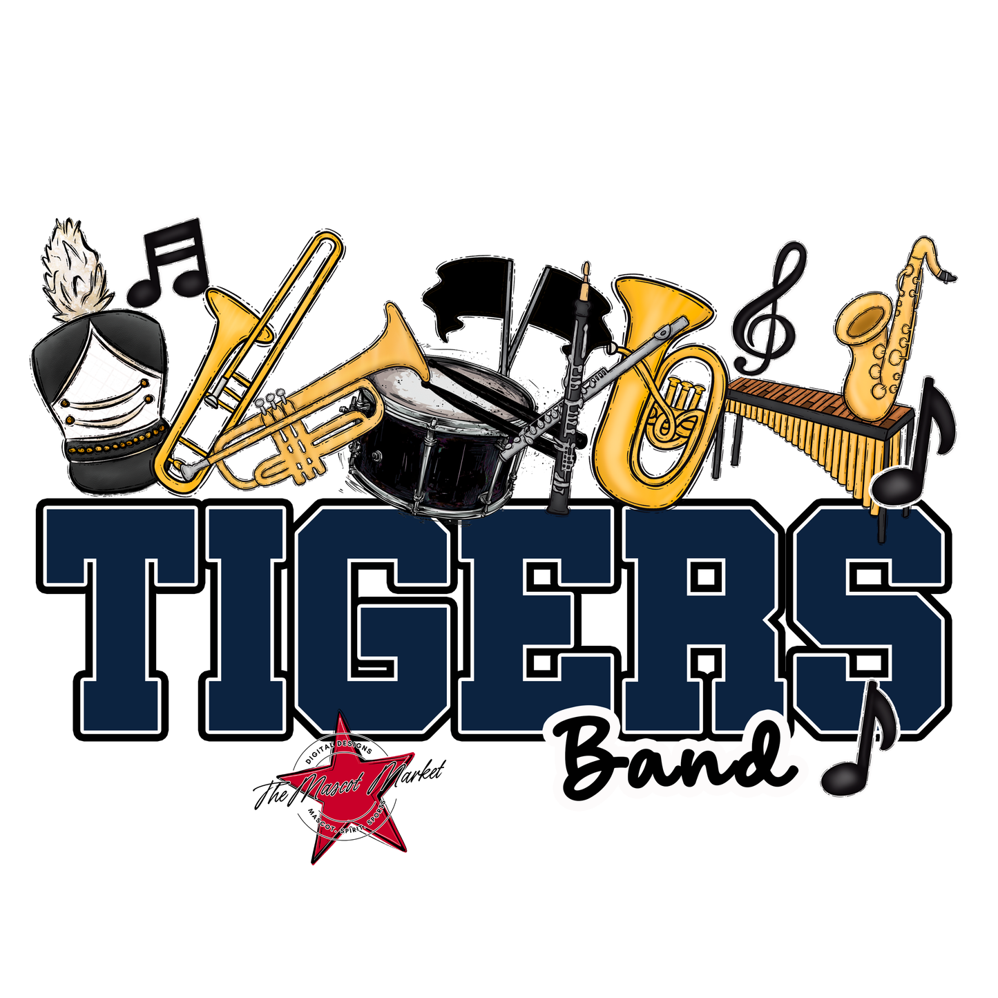 Tigers Varsity Band-Navy