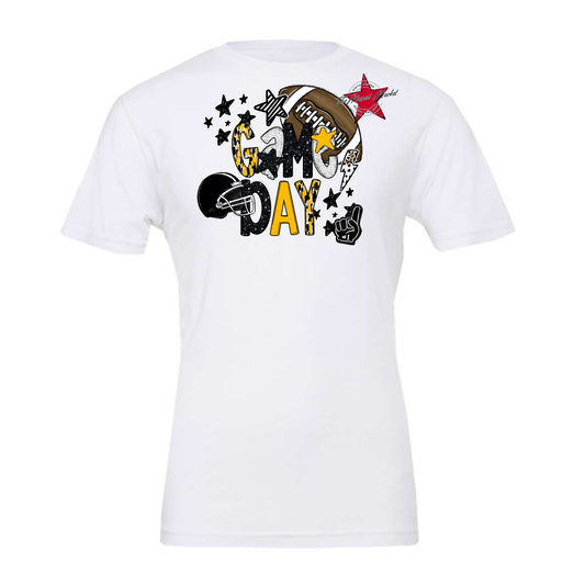 Football Game Day Scrape-Yellow