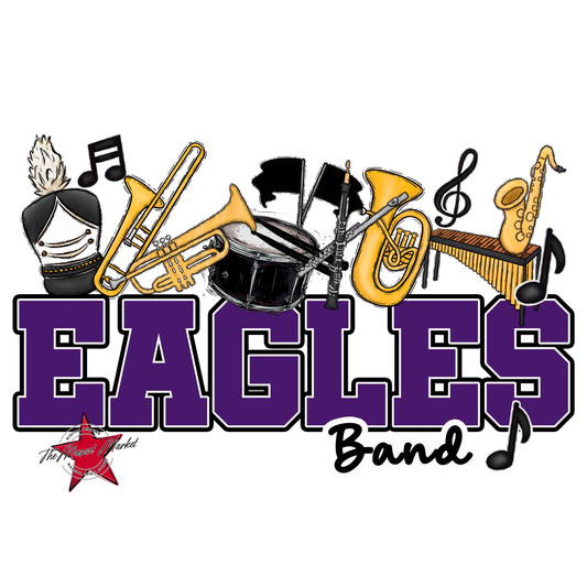 Eagles Varsity Band Design-Purple