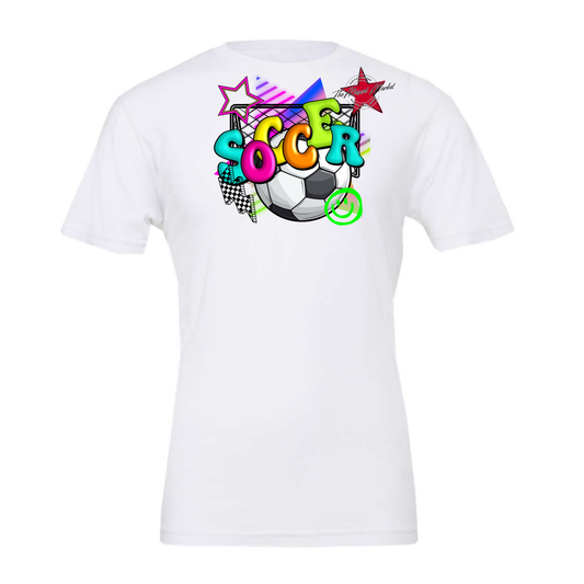 Retro Soccer Design-Neon