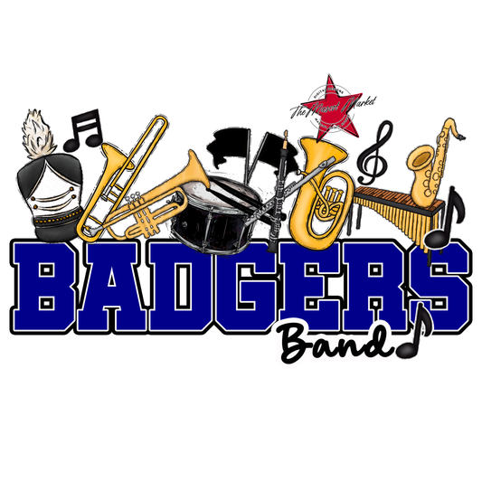 Badgers Varsity Band Design-Blue