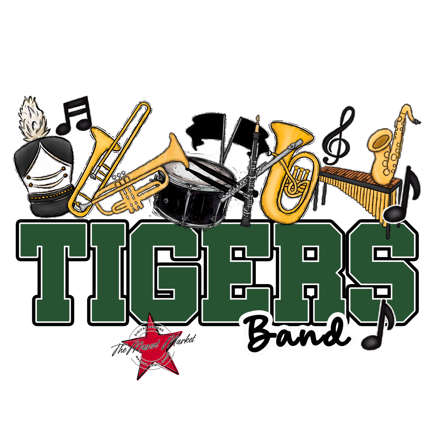 Tigers Varsity Band-Green